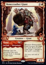 Magic/MTG Bonecrusher Giant // Stomp XELD-291 Rare Englisch Good