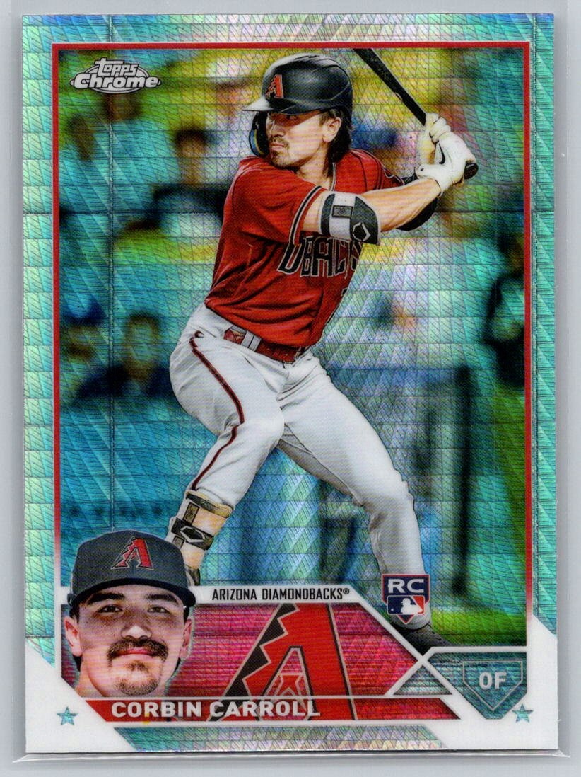 2023 Topps Chrome #95 Corbin Carroll Prism Refractors Rookie