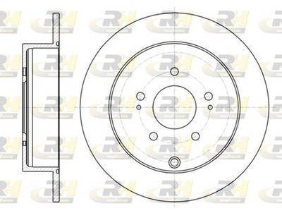 2x Bremsscheibe ROADHOUSE 61098.00 für PEUGEOT 4007 302mm HDi 16V CITROËN 2 CW8W