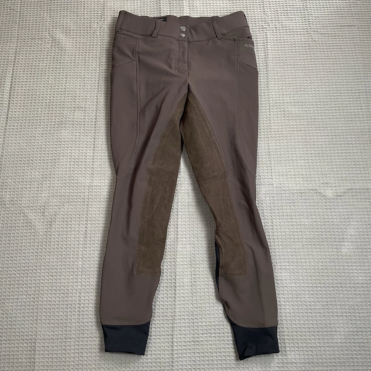 Pantalon D'équitation Ariat Femme – Taille 26 R, Marron, Coton, Peu Porté (occasion)