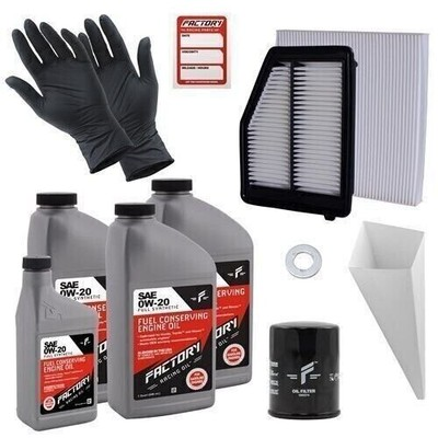#ad Factory Racing Parts 0W20 3.5Qt Oil Change Kit for Honda Civic 1.8L 2012 2015 $64.99