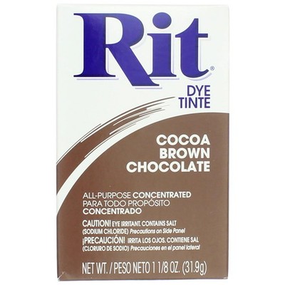 6 Pack Rit All-Purpose Powder Dye, Cocoa Brown, 1.125 oz