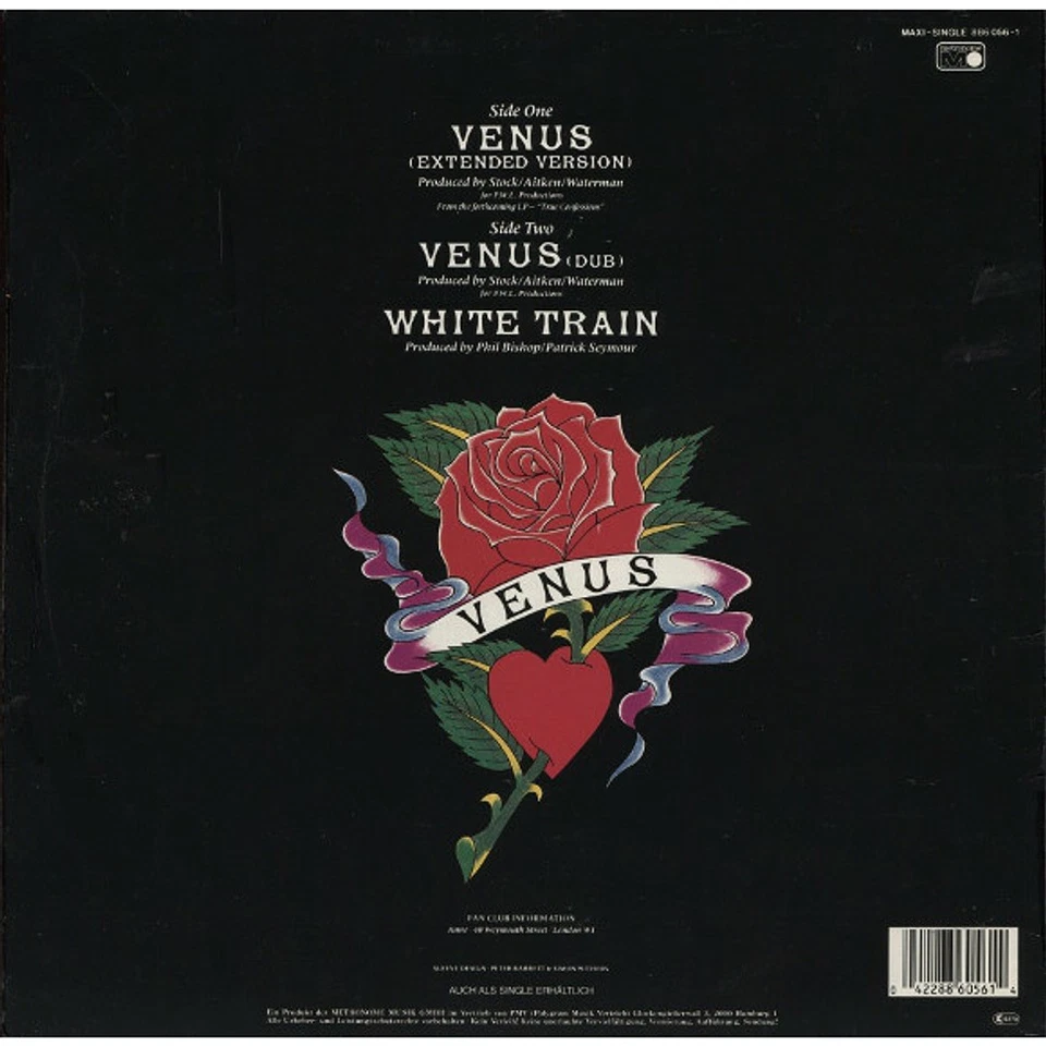 Bananarama - Venus (Vinyl 12" - 1986 - DE - Original) - Bild 2 von 4