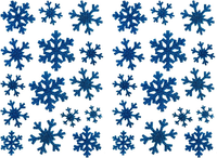 Weihnachts Sticker Glitzer Schneeflocken Xmas Aufkleber