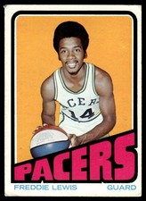 1972-73 Topps Basketball Card Freddie Lewis A Indiana Pacers #219