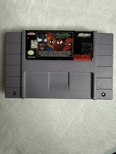 Spider-man Venom Separation Anxiety (Super Nintendo SNES) Tested Works