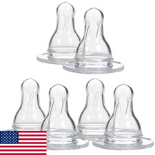 Dr. Brown's Natural Flow Level 4 Standard Nipple 6-Pack Baby Bottle Nipples