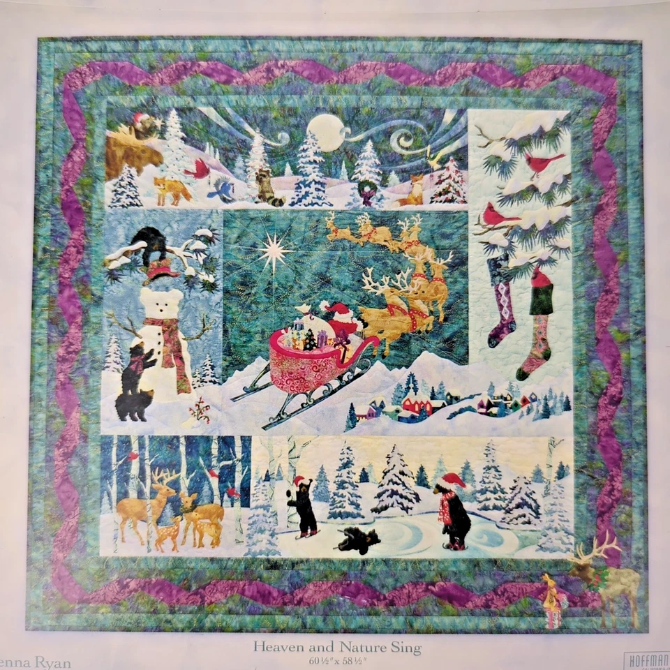 McKenna Ryan's "Heaven and Nature Sing" Complete Set of 6 Quilt Patterns Uncut - Image 2 of 4