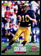 Todd Collins Rookie Football Card 1995 Classic NFL Rookies #42 Bills (RC)
