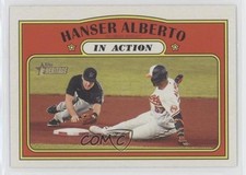 2021 Topps Heritage In Action Hanser Alberto #128 0d9n