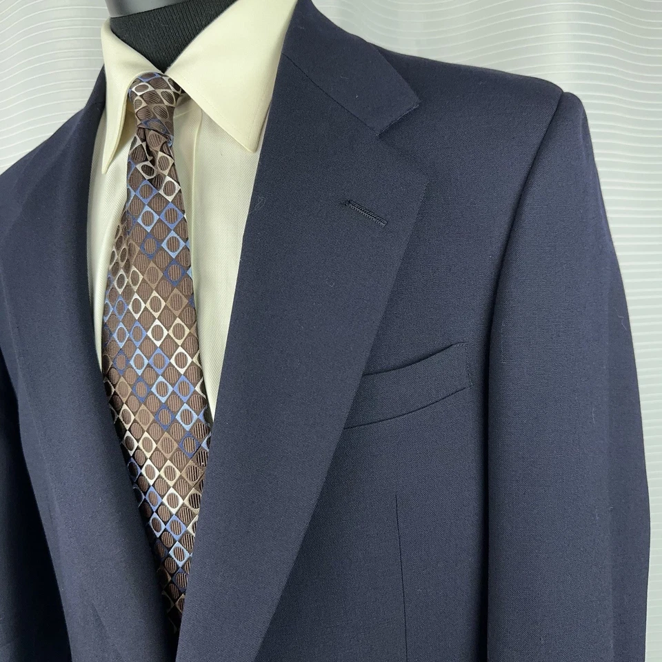 Vintage Botany 500 Hamer’s Navy Blue Blazer 40R ACTWU  - Image 3 of 4