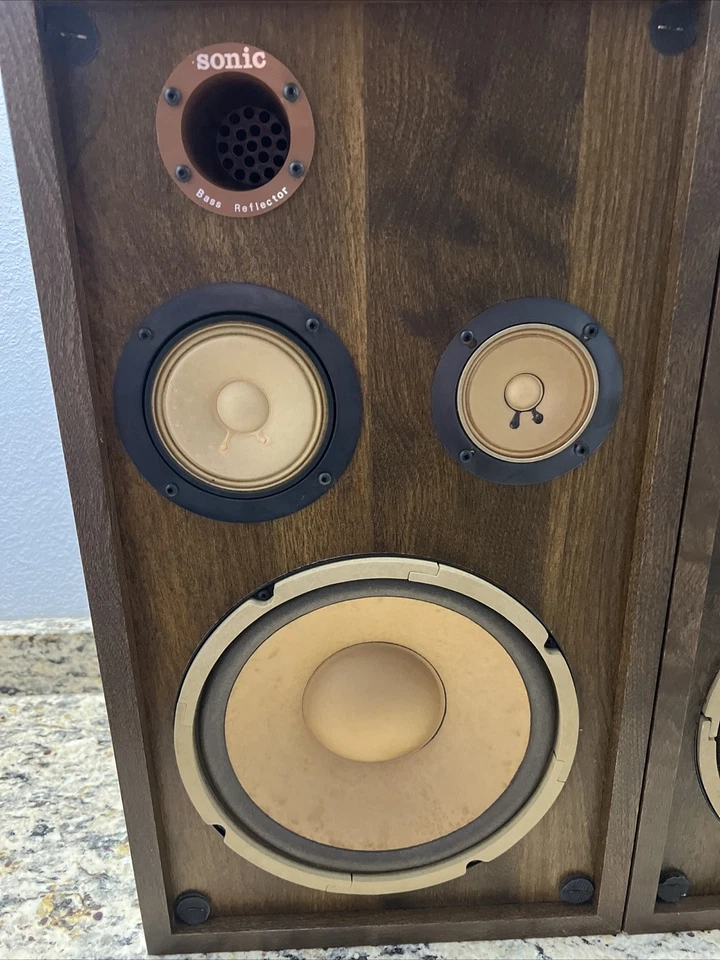 ⭐️Altavoces reflectores de graves sónicos Pioneer DE COLECCIÓN PROBADOS/LEER DESCRIPCIÓN ⭐️ Foto 2 de 4