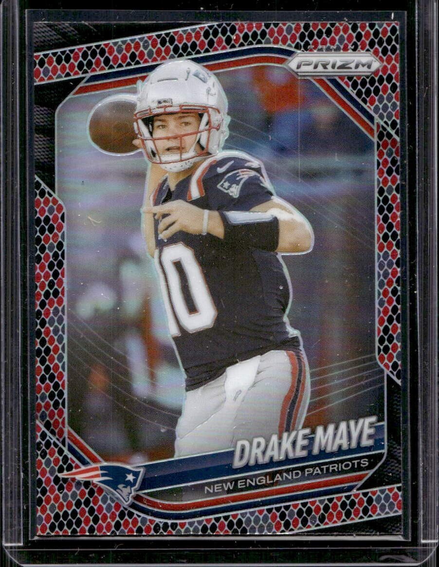 Drake Maye 2025 Panini Prizm #165 Snakeskin SP