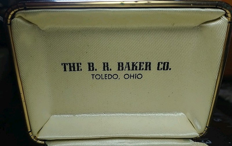 B.R. Baker Co Toledo Ohio Jewelry Box Advertising Dealer Jeweler Store Vintage 