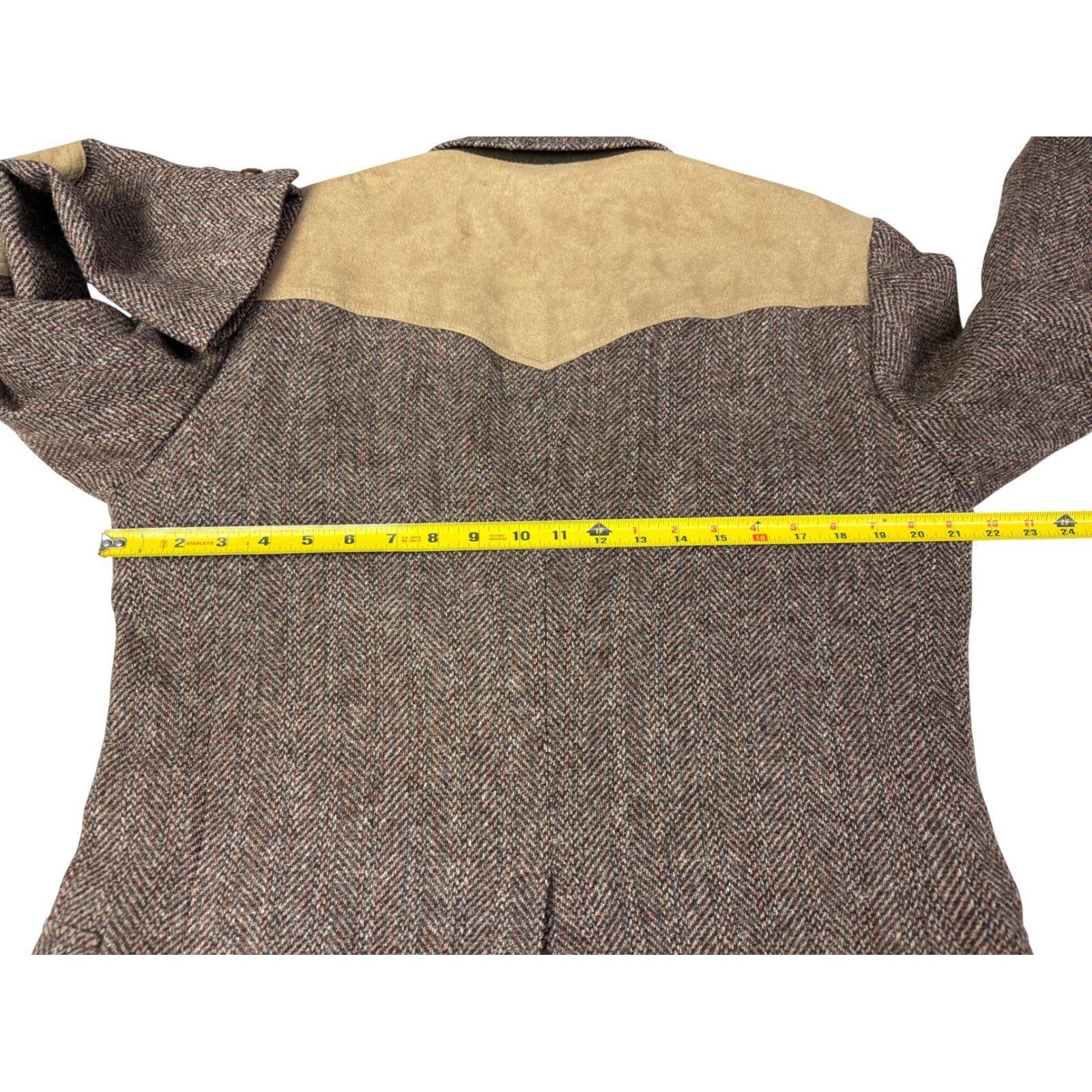 Pendleton Mens Brown Wool Herringbone Western Bla… - image 5
