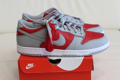 Nike Dunk Low QS Co.Jp Reverse Ultraman Varsity Red Silver White size 11.5