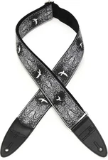 PRS Custom Jacquard Birds Fleur Guitar Strap - Charcoal