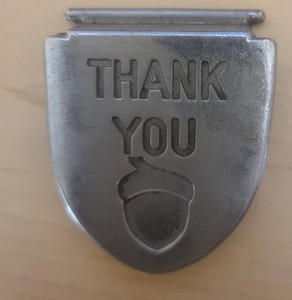 Oak Acorn Teardrop Chute Door Flap Cover Flapper vending candy gumball machine 