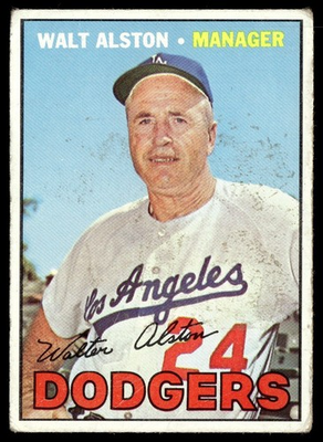 #ad 1967 Topps Walt Alston Los Angeles Dodgers #294 $0.99