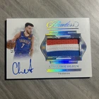 2024-25 Flawless Chet Holmgren Game Used Patch On Card Auto Thunder #/25