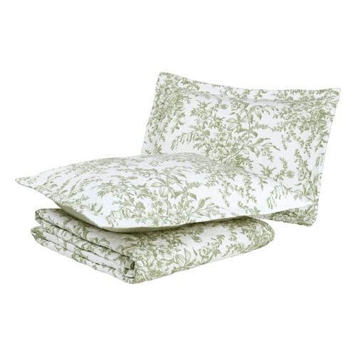 - King Quilt Set, Reversible Cotton Bedding with Matching Shams, Lightweight ...