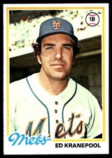 Ed Kranepool 1978 Topps #49 New York Mets MLB READ FREE SHIPPING AutographDen