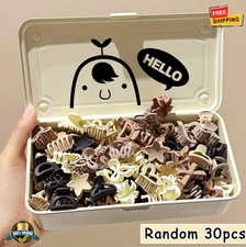 30pcs Beige Small Hair Clips Set Cute Accessories for Daily Wear,Special Events