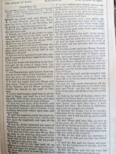 1857 HOLY BIBLE Antique Pre-CIVIL WAR ERA Leather AMERICAN BIBLE SOCIETY (T269) - Picture 8 of 15