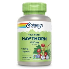 Hawthorn Berries Herbal Supplement 180 Count Vegan Non GMO Whole Berry 1050 mg