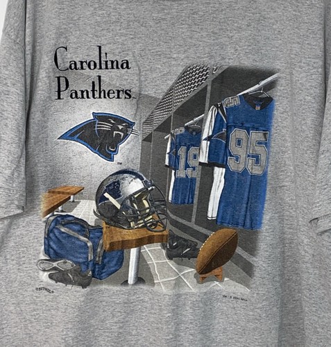 ✨Vintage 1995 Carolina Panthers Lee Sport Nutmeg T Shirt Grey Sz XXL ✨ - Picture 2 of 10