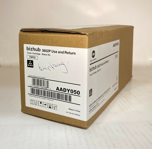 Original Konica Minolta TNP55 Schwarz Toner AADY050 Black bizhub 3602P 4402P NEU - Picture 3 of 4