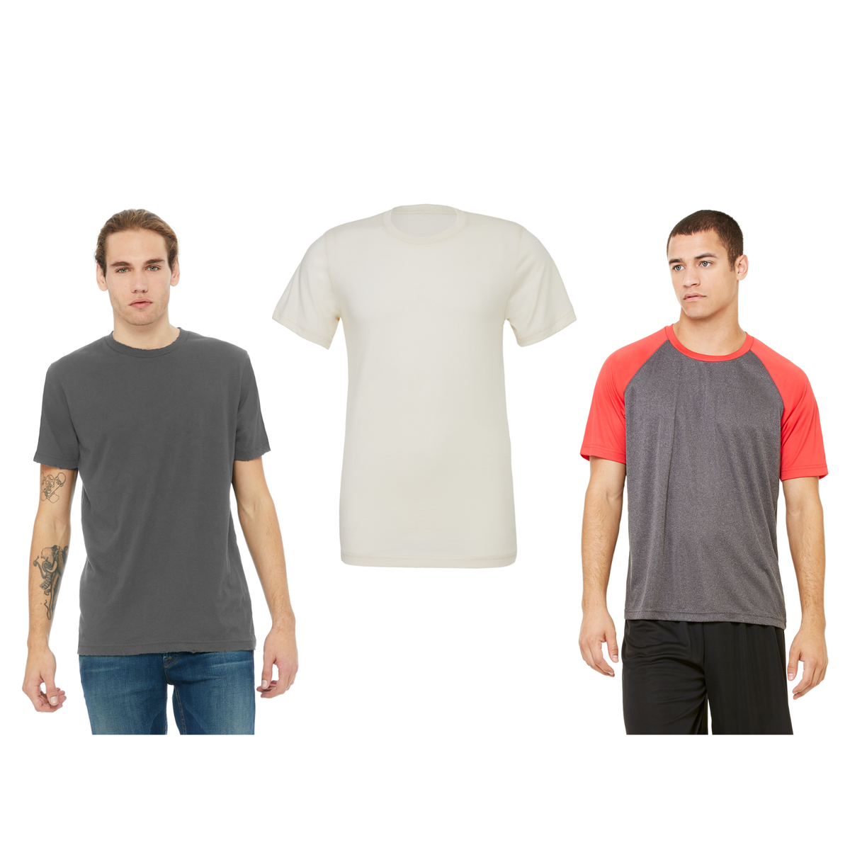 NEW 3 PCS SET MEN'S T-SHIRTS ALO YOGA & BELLA CANVAS | eBay