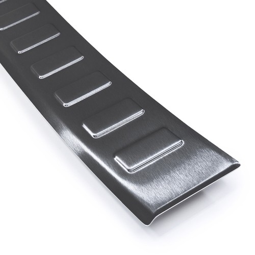 Protezione Per Paraurti Posteriore In Acciaio Per Volkswagen Taigo I Suv 5 Porte 2021 Croni 4 Trapezi Argento Satinato 107932 2