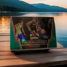2021 Prizm A'Ja Wilson WNBA Panini Prizm Widescreen Green Prizm Insert#6