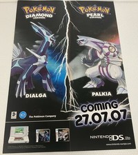 Pok�mon Diamond Pearl Nintendo Ds Rare Poster 