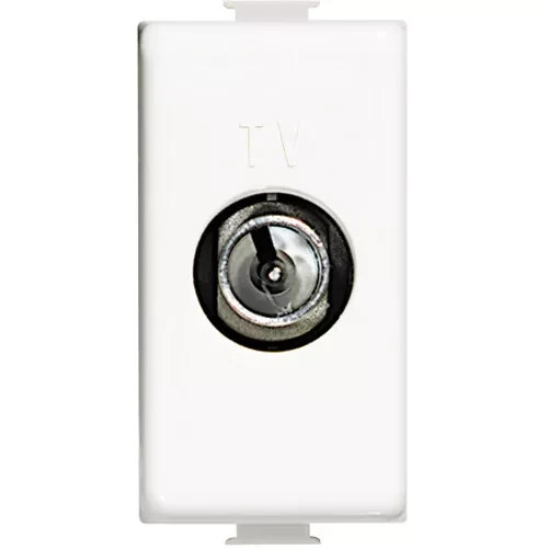 Bticino SAM5173PTF Presa TV Passante, Bianco [versione per il