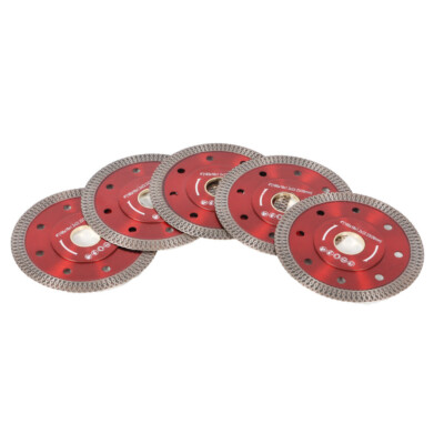 LABLT 4'' 5Pack Dry Wet Diamond Porcelain Saw Blades Ceramic Cutting Disc Wheels