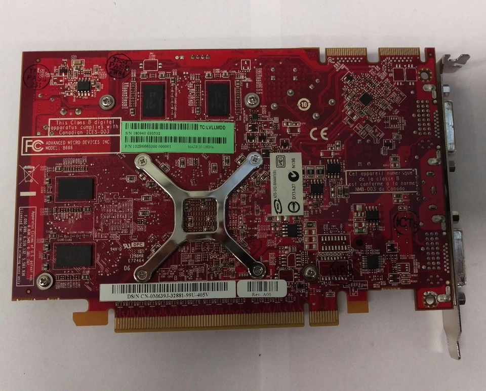 Dell M639J 0M639J ATI Radeon HD 4670 512MB GDDR3 128-Bit PCIe x16 Video Card - Image 3 of 3
