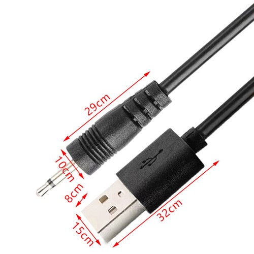 USB to AUDIO DC 2.5mm Charging Cable Vibrator Charger Cord for Rechargeable W Wa - 第 3/10 張圖片