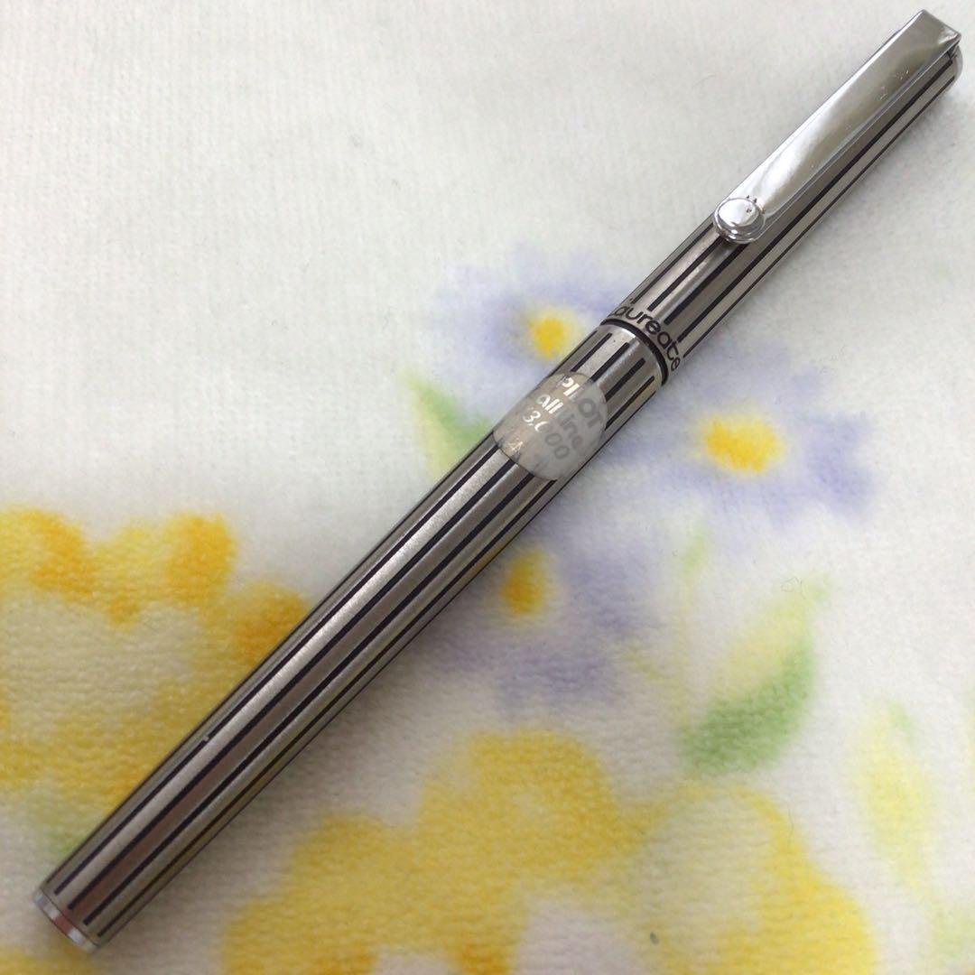 b.850 Pilot Ballpoint Pen Rollito Stripe Etching Black Discontinued