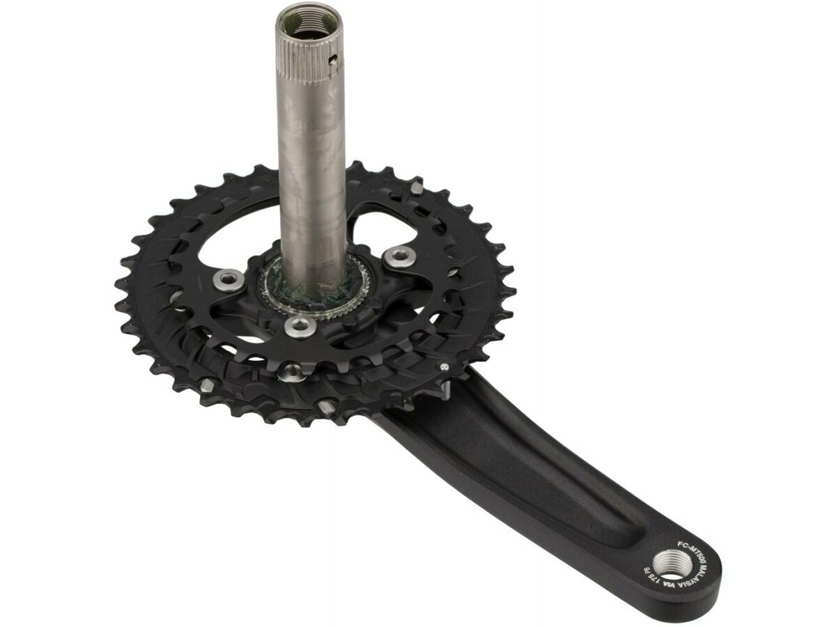 Shimano MT500-2 Crankset Two Piece 10 Speed Black 175 mm Shimano MT500-2 Crankset Two Piece 10 Speed Black 175 mm