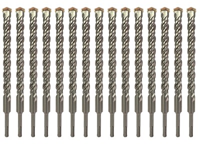 SDS Plus Rotary Hammer Drill Bit 7/8''X 10'' Carbide Tip Drill Concrete Rock-15Pcs