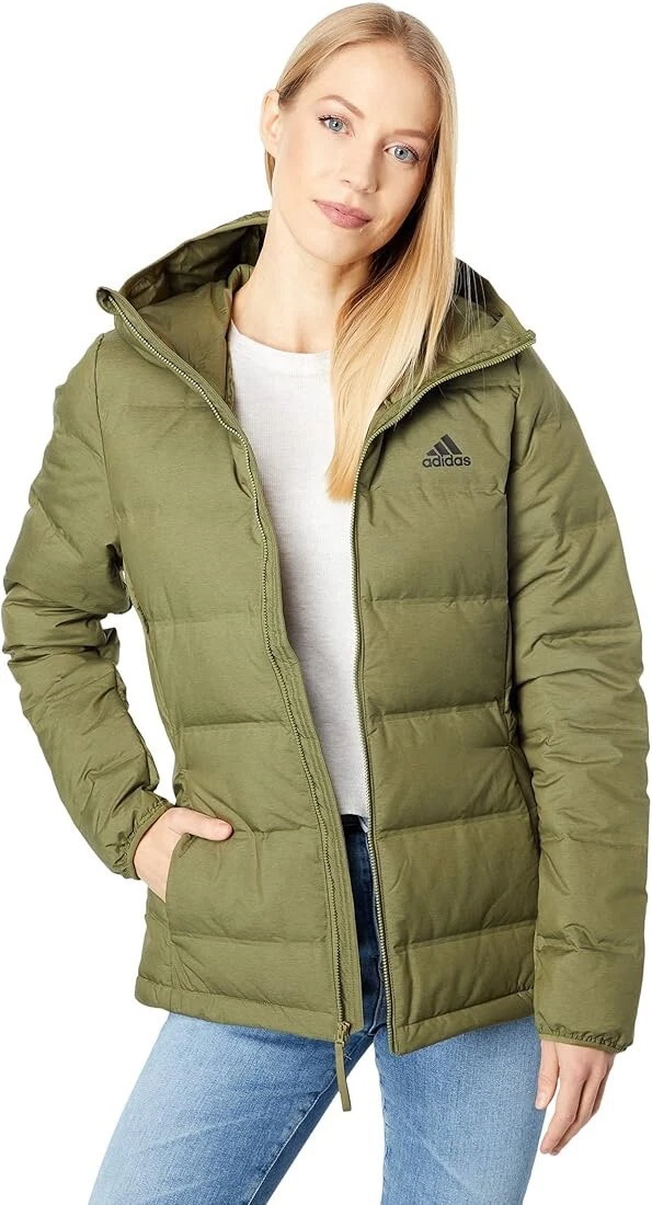 adidas Helionic Melange Jacket Carbon/Focus Olive MD (US. M )