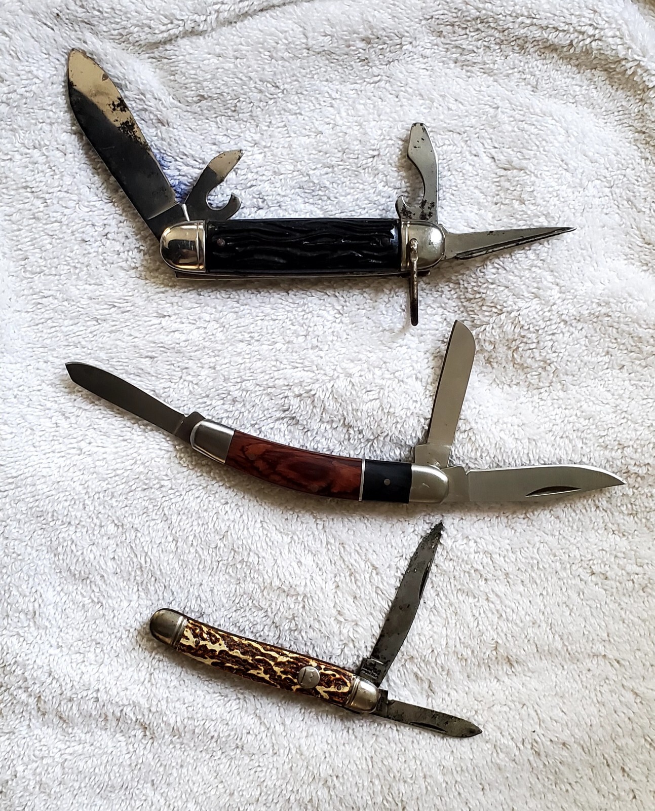 FREEMASONS Grand Lodge of OHIO old POCKET KNIFE & 2 other JACK KNIVES