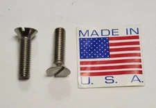 3/8-16 x 1-1/2" Flat Head Machine Screw Slotted 18-8 Stainless Steel 100 pcs USA