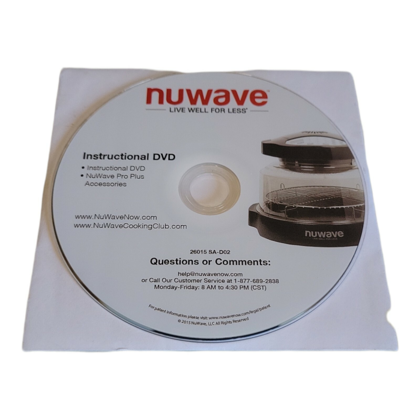 Nuwave Pro Infrared Oven DVD Instructions for All NuWave Ovens eBay