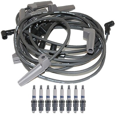 GM OE Ignition Wire Set & 8 ACDelco Rapidfire Spark Plugs Kit For R2500 Suburban