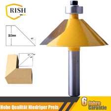 45 Grad Fasen Rand Fräser 8mm Schaft Holzbearbeitungs Holzschneidewerkzeug DE