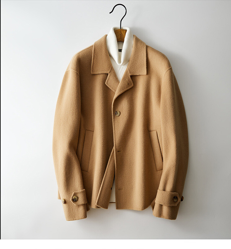 ジャケット・アウター RANCLIC big collar double short coat RANCLIC big collar double short coat