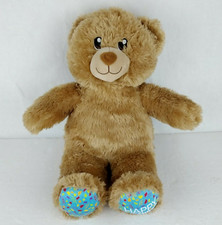 Build A Bear Happy Birthday Bear Teddy Blue Feet Plush Stuffed Animal 14" BABW